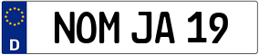 Trailer License Plate